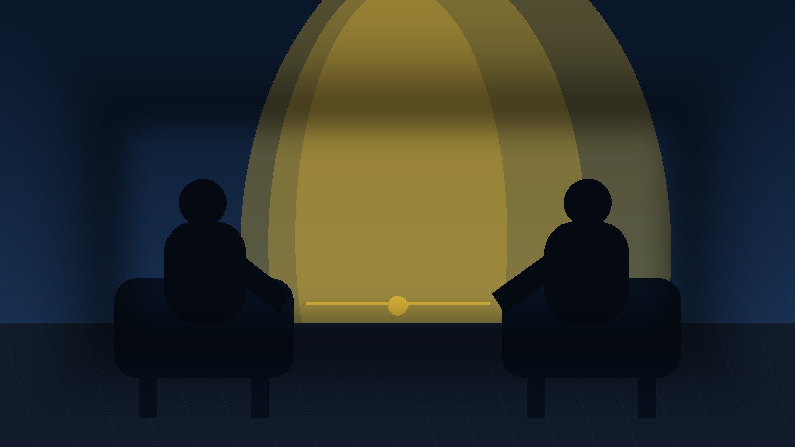 A quiet couple sitting apart in soft light, representing emotional distance and the need for careful communication.